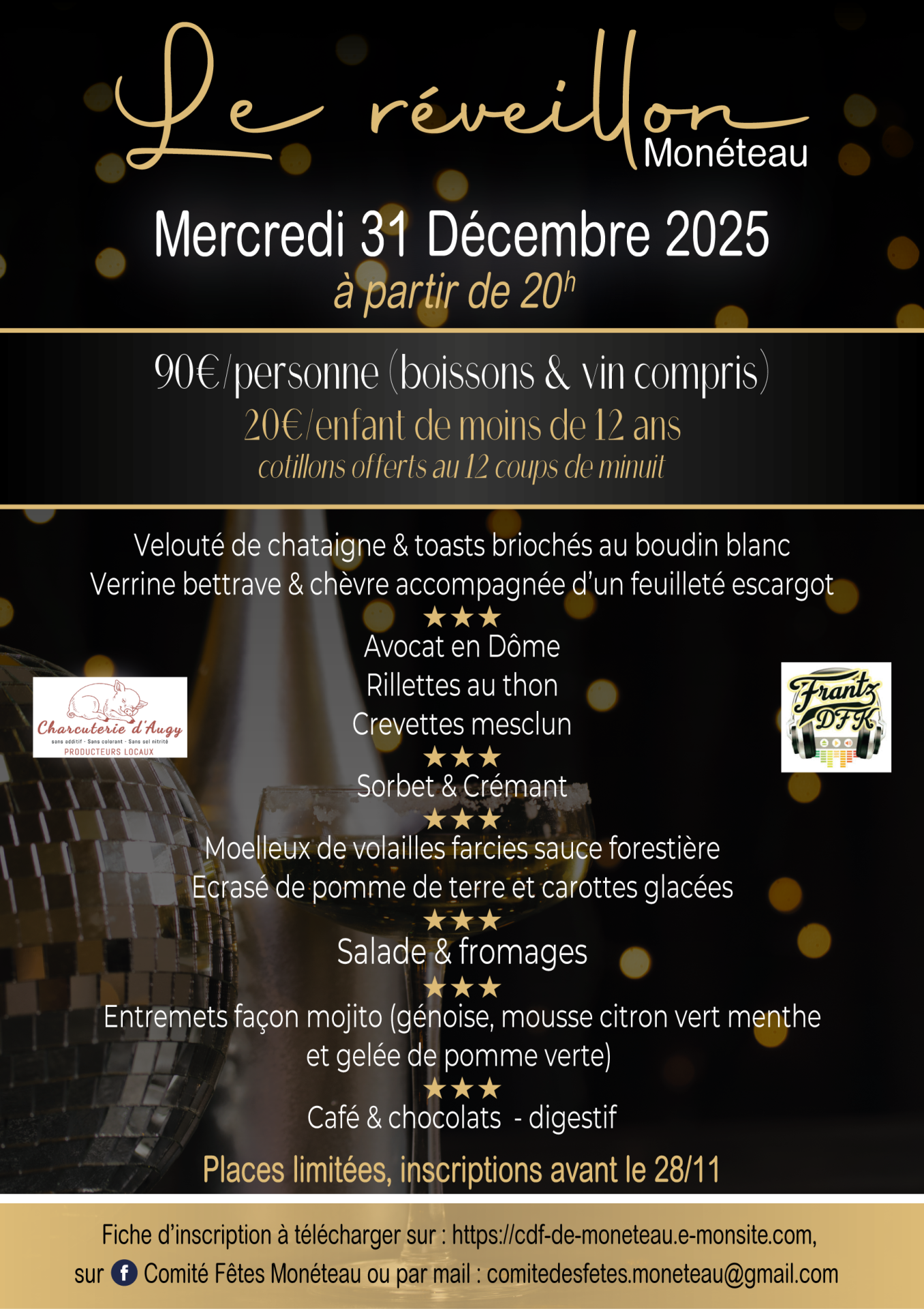 Affiche réveillon 2025